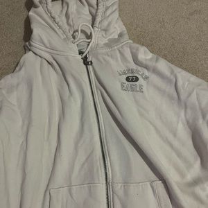 American Eagle white zip up!